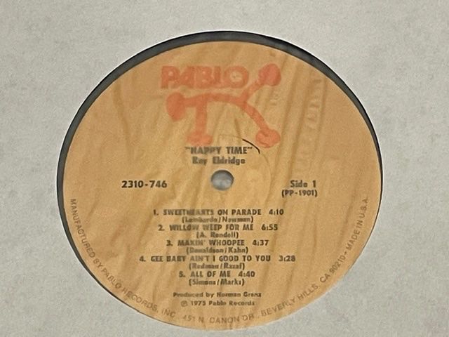 Vinyles: ROY ELDRIDGE: HAPPY TIME - PABLO - USA – Neuf (Voir description) à Fahrwangen par Swirl2 2