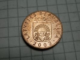 Lettland  1 Centime, 2003