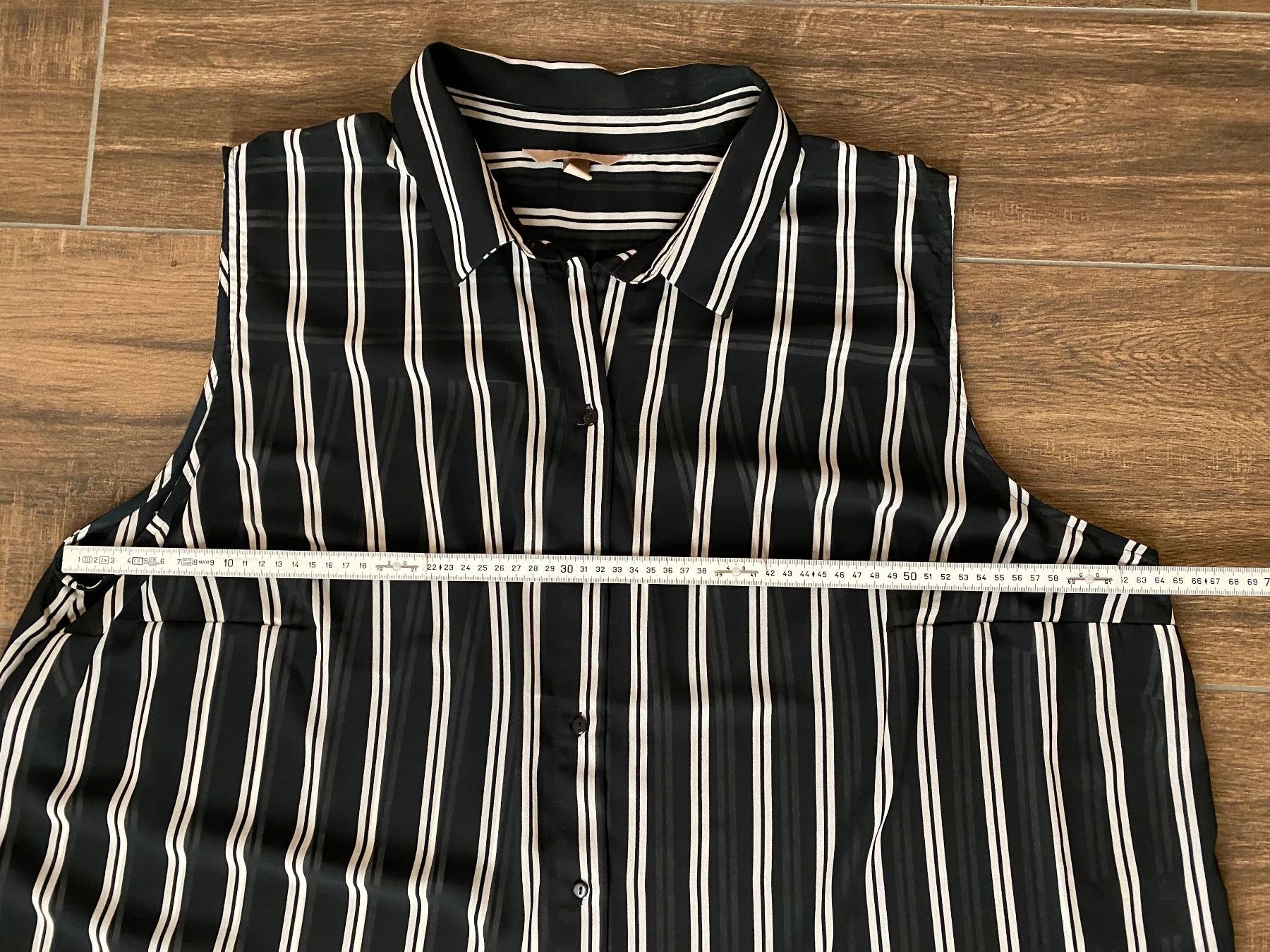 H&M Camicette: H&M Bluse kurzarm gestreift blau weiss Gr. 54 – Usato da Pratteln venduto da a23_j2gs 6