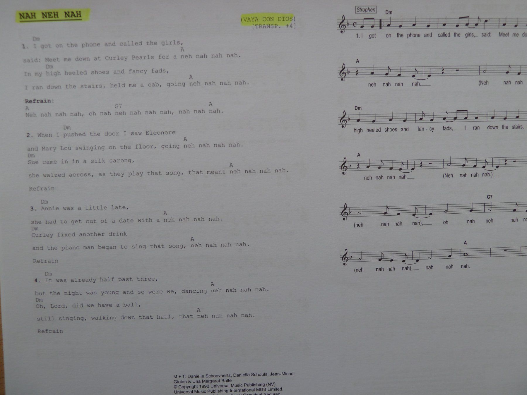 Bücher: MUSIK Noten  Das Ding – Gebraucht aus Basel von kapi5454 7