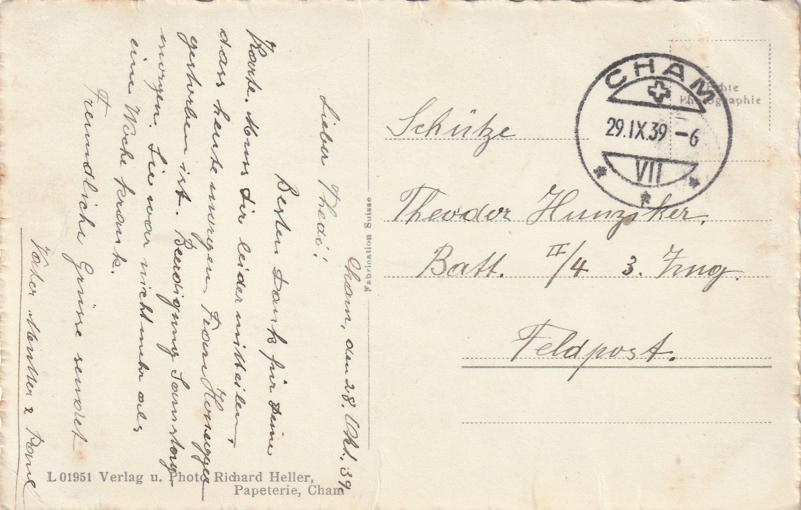 Cartoline postali: Cham Schlosskapelle und Maienrain – Usato da Rorschacherberg venduto da fratovi2 1