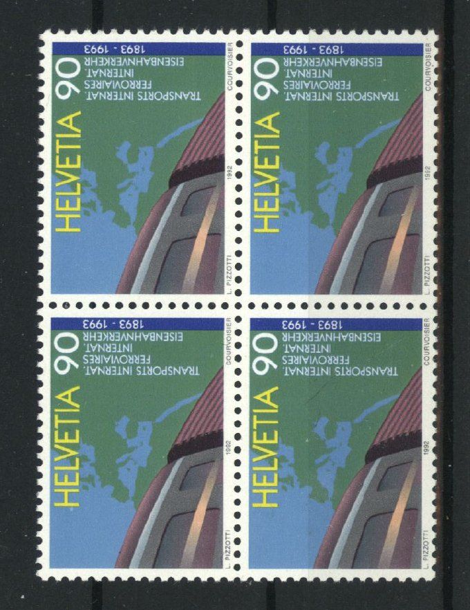 Tutti i francobolli: 1992, Sonderpostmarke IV, Viererblöcke ** – Usato da Willisau venduto da Vollstempel