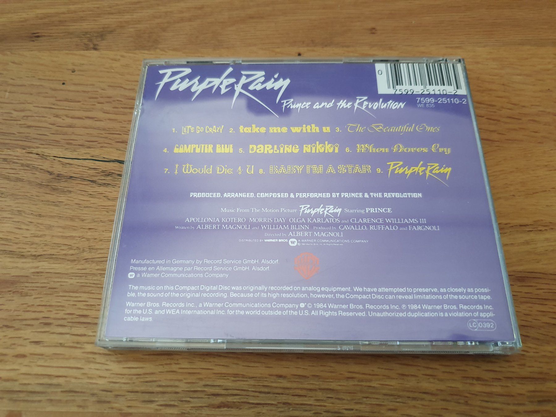 CD: Prince - Purple Rain - CD – Usato da Auenstein venduto da Trilos 1