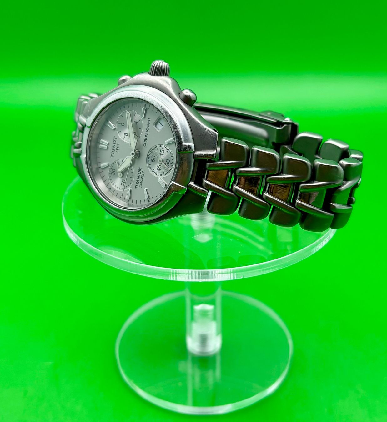 Tissot Orologi: TISSOT 1853 CHRONOGRAPHEN TITANIUM 100M/330FT – Usato da Rorschach venduto da ZeitWerk.10 6