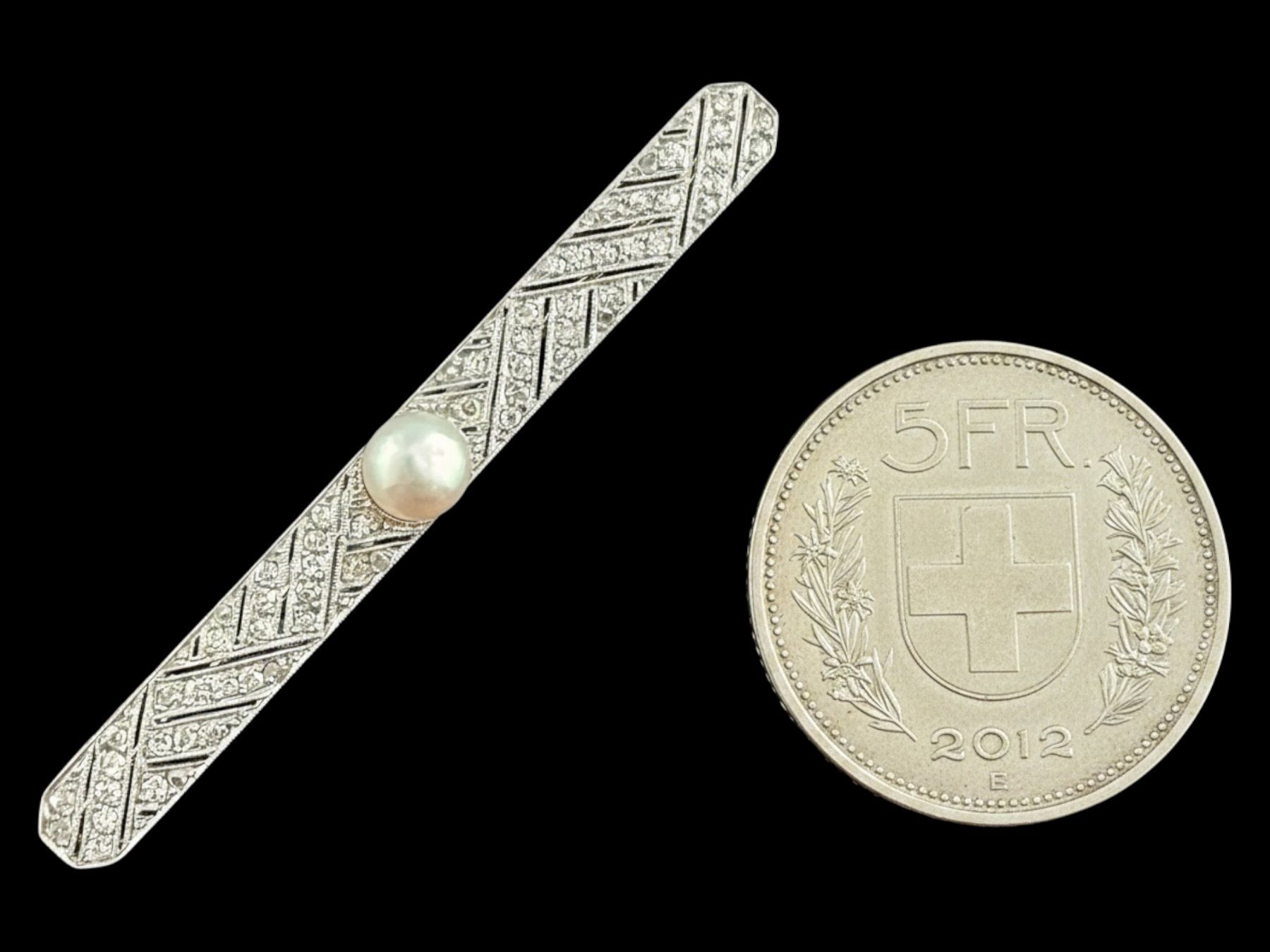 Spille & Fermagli: Antike Naturperlen - Diamanten - Brosche um 1925 – Usato da Zuzwil SG venduto da artimmo 6