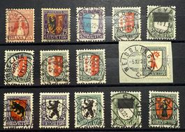 PJ Lot 14 Stück mit perfekten Stempeln