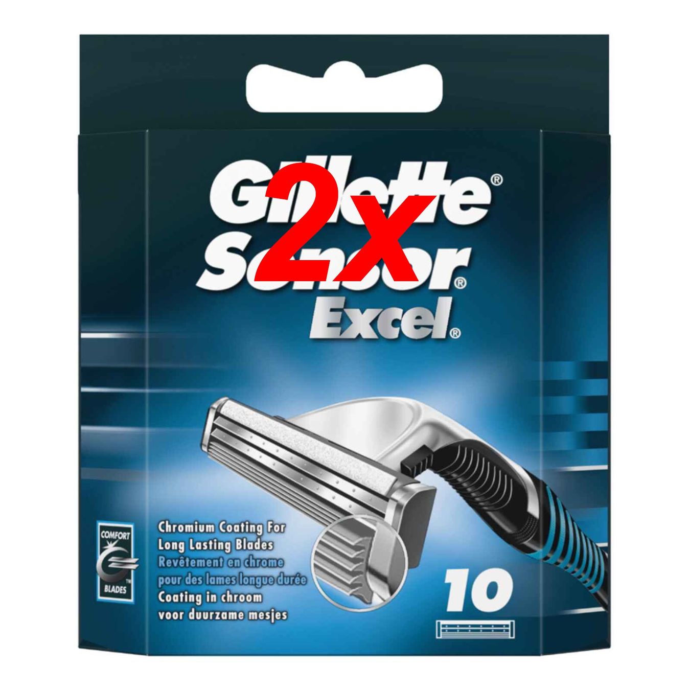 Gillette Rasoi & Lamette da barba: 20 Gillette Sensor Excel 2 10 Gillette Sensor Excel – Nuovo e nell'imballaggio originale da Ersigen venduto da easyhandel