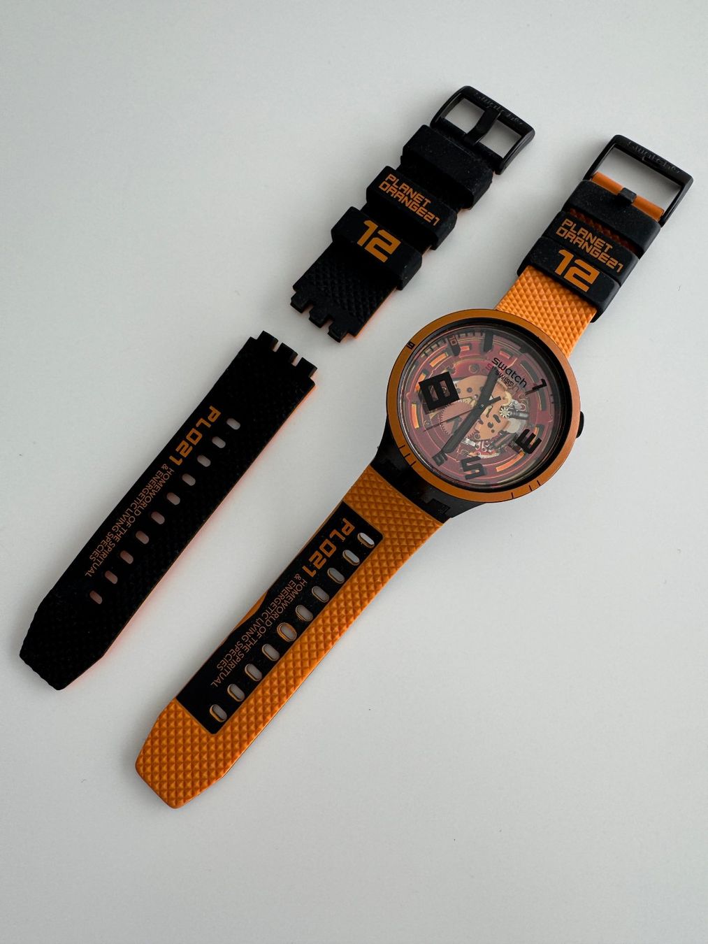 Swatch Orologi: Swatch PL021 Planet Orange, neuwertig – Usato da Schaffhausen venduto da schmizz 3