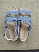 Sandalen von Caprice, Blau, Grösse 39, neuwertig