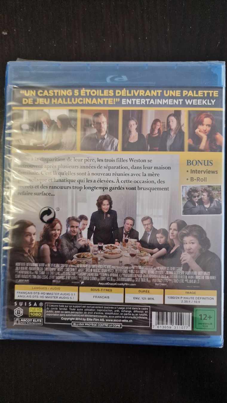 Tutti i DVDs: Un été à Osage County – Nuovo e nell'imballaggio originale da Bussigny venduto da Clapman 1