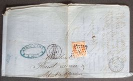 FRANCE 1858: Agen – Mont-de-Marsan, Napoléon 40 c
