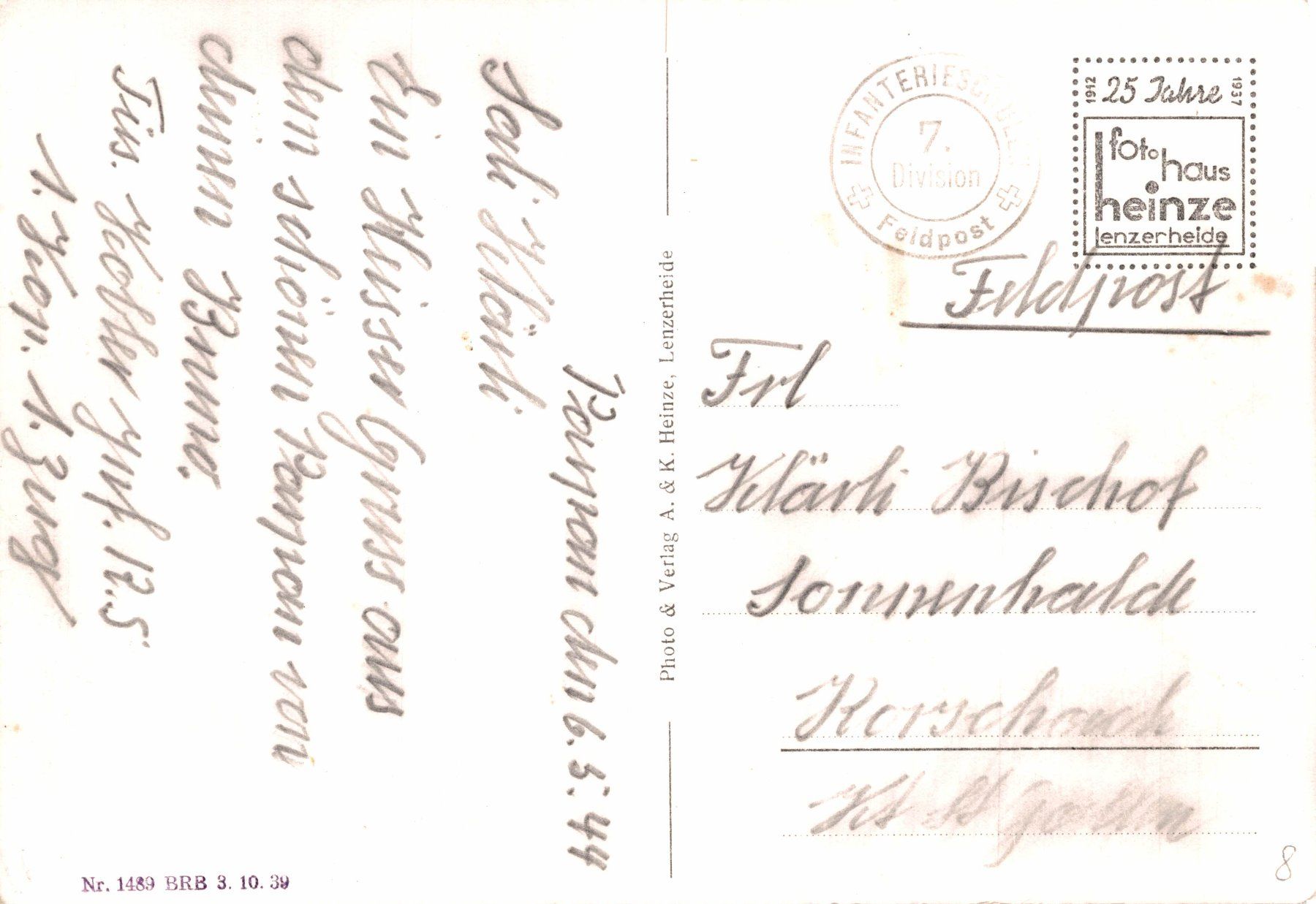 Ansichtskarten: Parpan 1511 m. Kirche – Gebraucht aus Bronschhofen von Astore 1