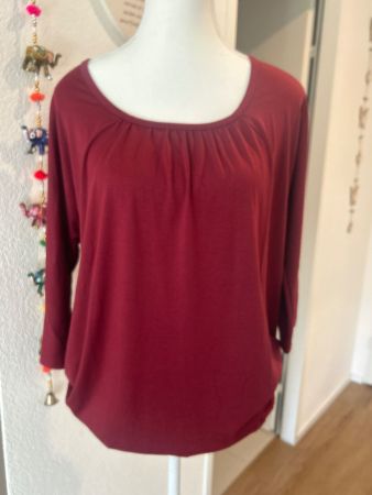 7/8 Arm Shirt  bordeaux von Rainbow Gr. 36/38  mit Gummizug