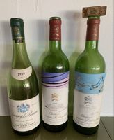 Leere Raritäten Weinflaschen Château Mouton Rothschild
