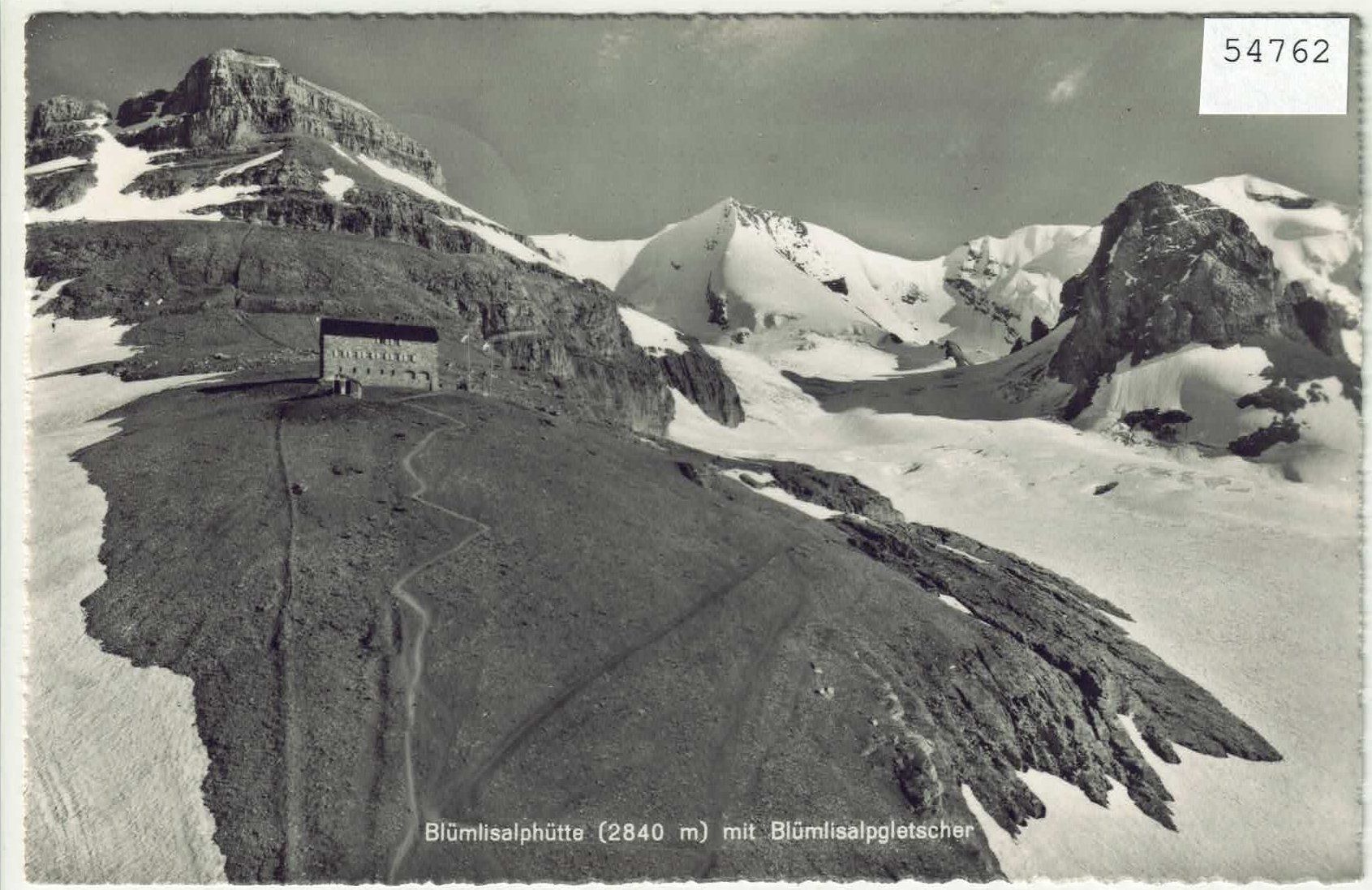 Cartes postales: Blümlisalphütte mit Blümlisalpgletscher – D'occasion à Ettingen par Kartenplanet