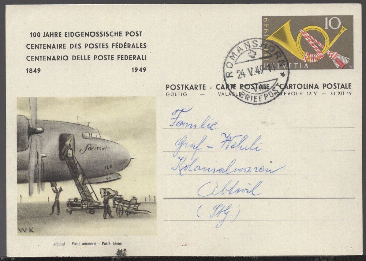 Tous les timbres: BPK  1949  Bild:   Luft - Post – D'occasion à Aarau par kufi44