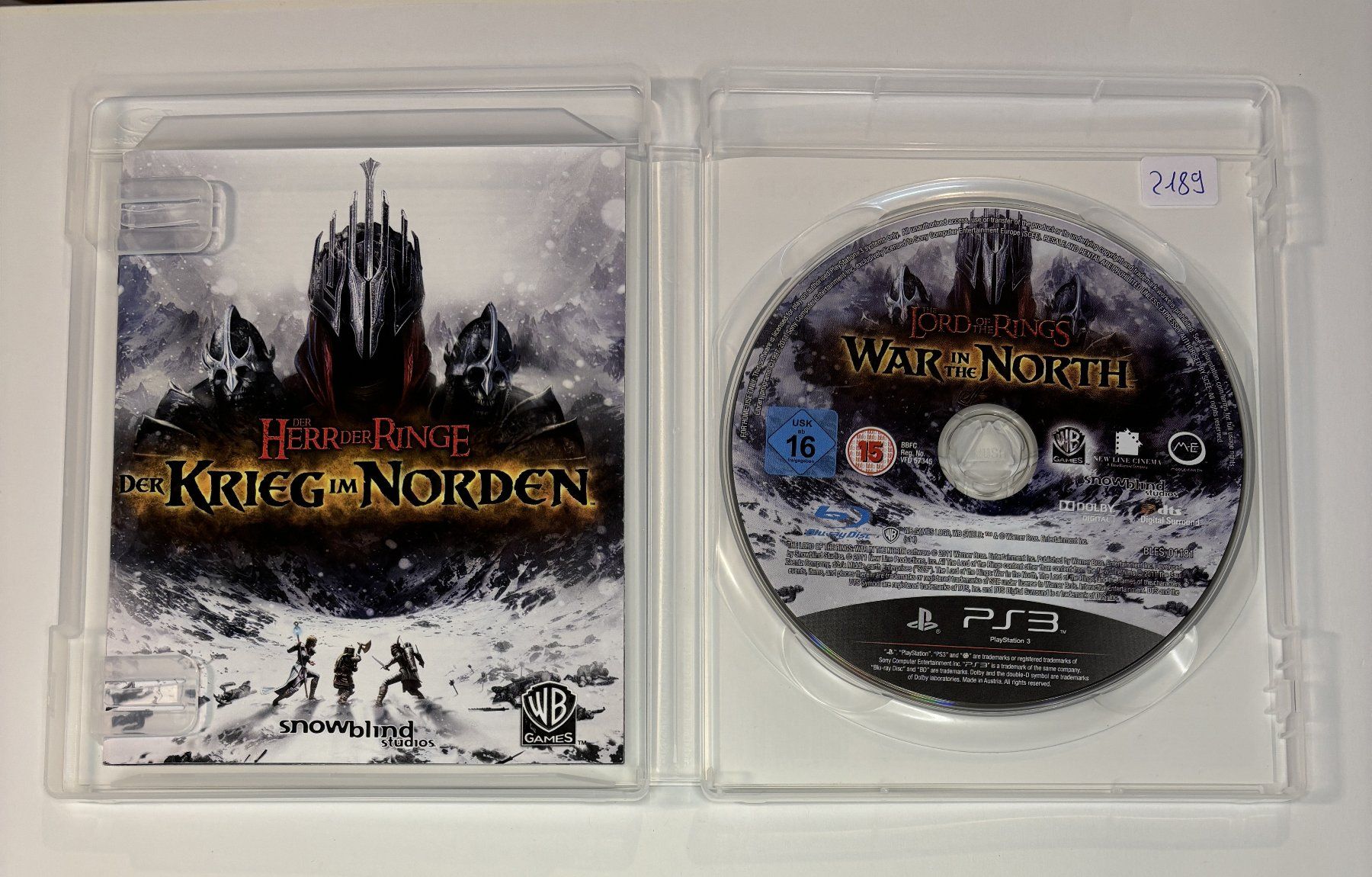 Giochi: PS3 - Der Herr der Ringe - Der Krieg im Norden – Usato da Allschwil venduto da Bullach 1