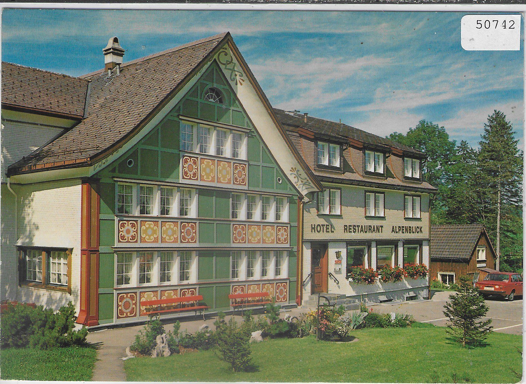 Cartoline postali: Schwende AI - Hotel Alpenblick – Usato da Ettingen venduto da Kartenplanet