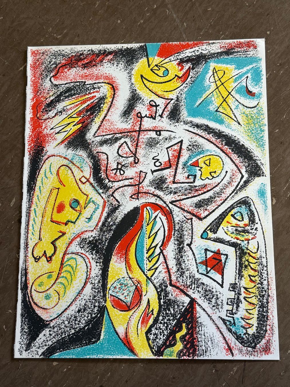 Grafica & Litografie: André MASSON 1896-1987 Lithographie Komposition – Usato da Bern venduto da Jwpm66