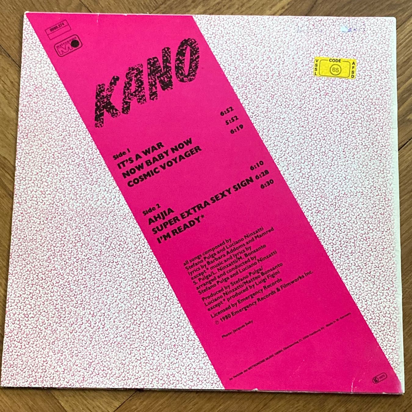 Dischi in vinile: Kano - s/t, LP | Italo-Disco – Usato da Bern venduto da Ntsamina 1