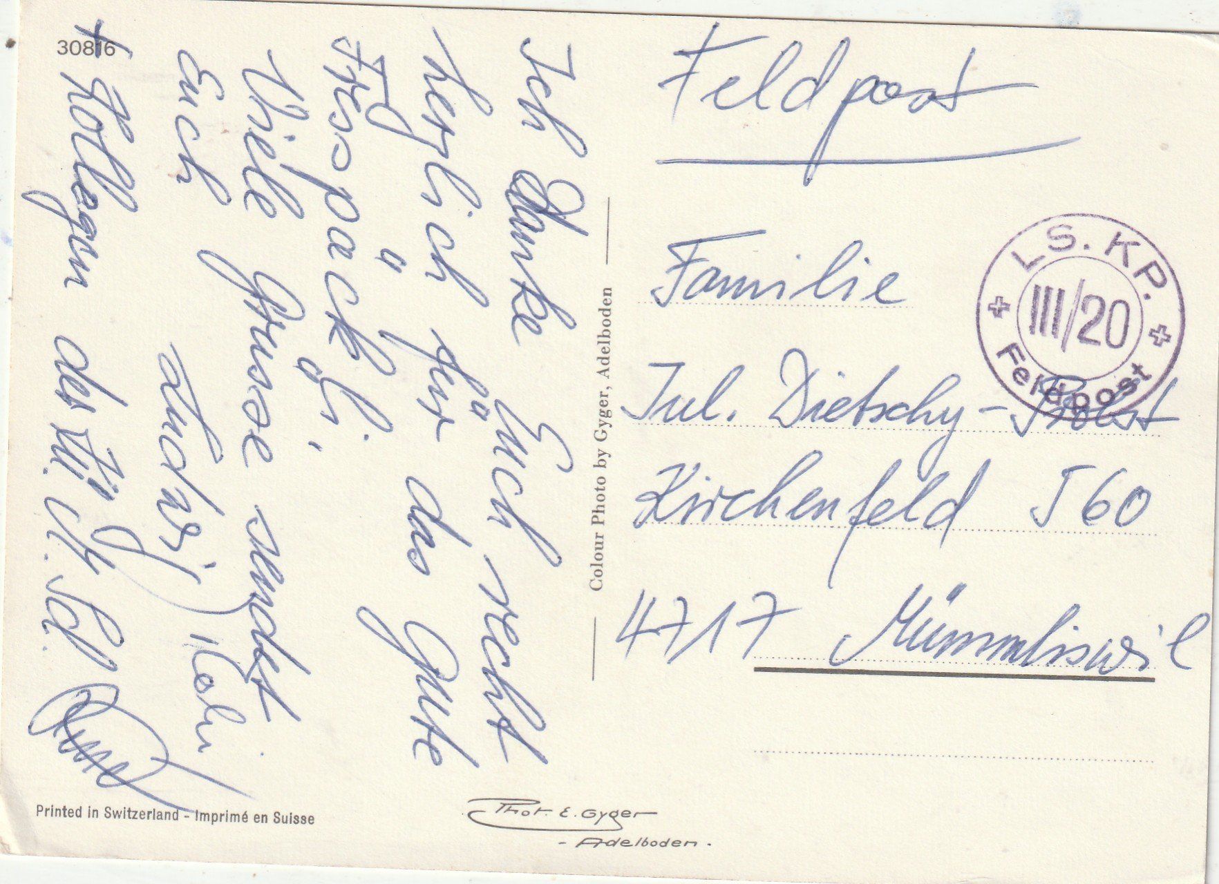 Cartes postales: Adelboden – D'occasion à Lumbrein par made02 1
