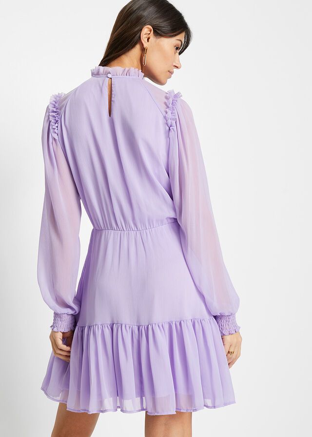 Vestiti: Wunderschönes Chiffonkleid Damen Kleid Hellviolett gr.42 Neu – Nuovo (secondo la descrizione) da Frauenfeld venduto da Vanityroom 3