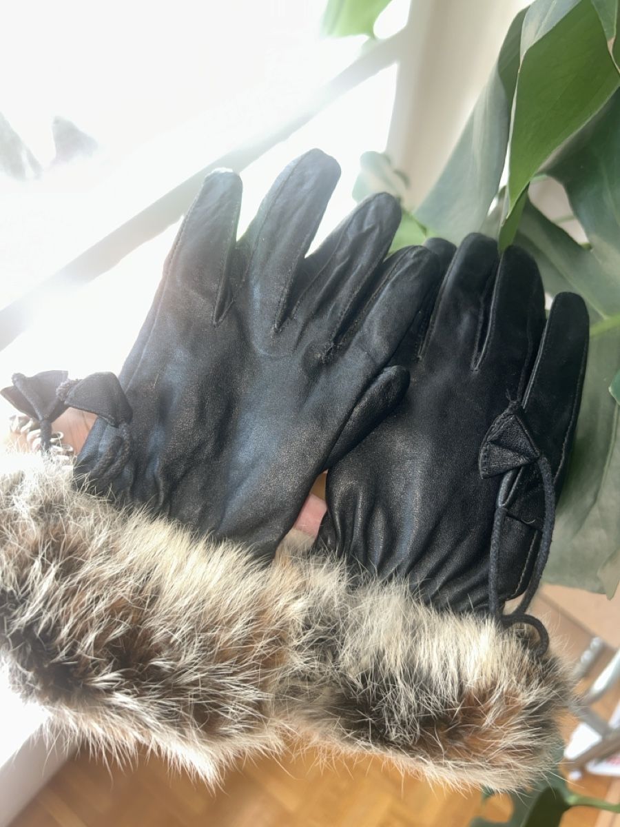 Guanti & manicotti: Leather & fur Gloves  – Nuovo (secondo la descrizione) da Lausanne venduto da Audrayaya