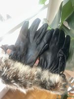 Leather & fur Gloves 