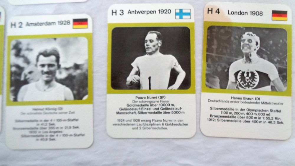 Sport Quartett / Olympia Kämpfer um 1970 / Leichtathletik Kaufen auf