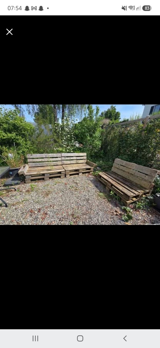Palettes: Paletten Sofa abzugeben – D'occasion à Altnau par Tanii1980 2
