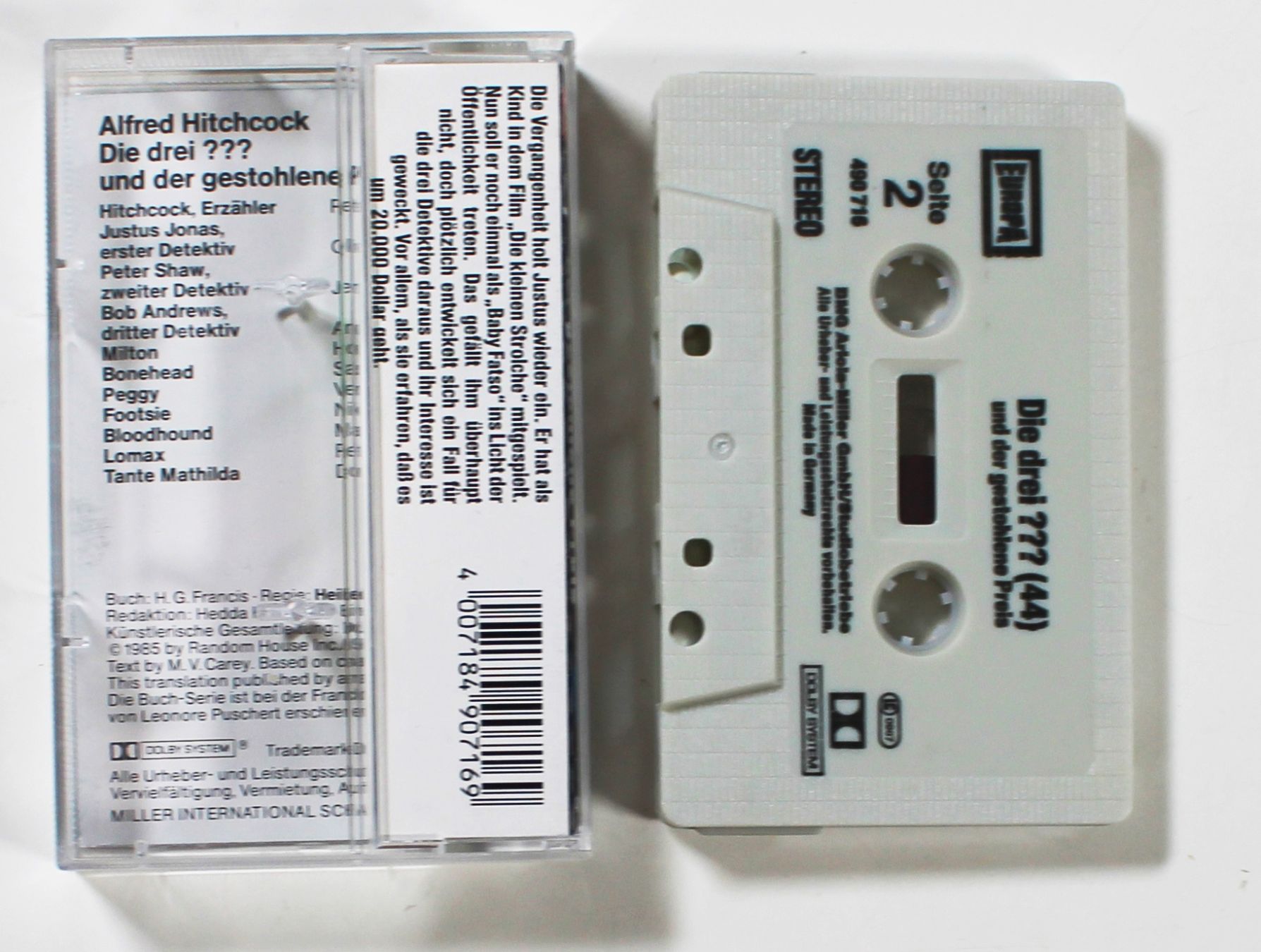 Musicassette: MC Die Drei Fragezeichen 44 - Und der gestohlene Preis – Usato da Brüttisellen venduto da Collector-Corner 2