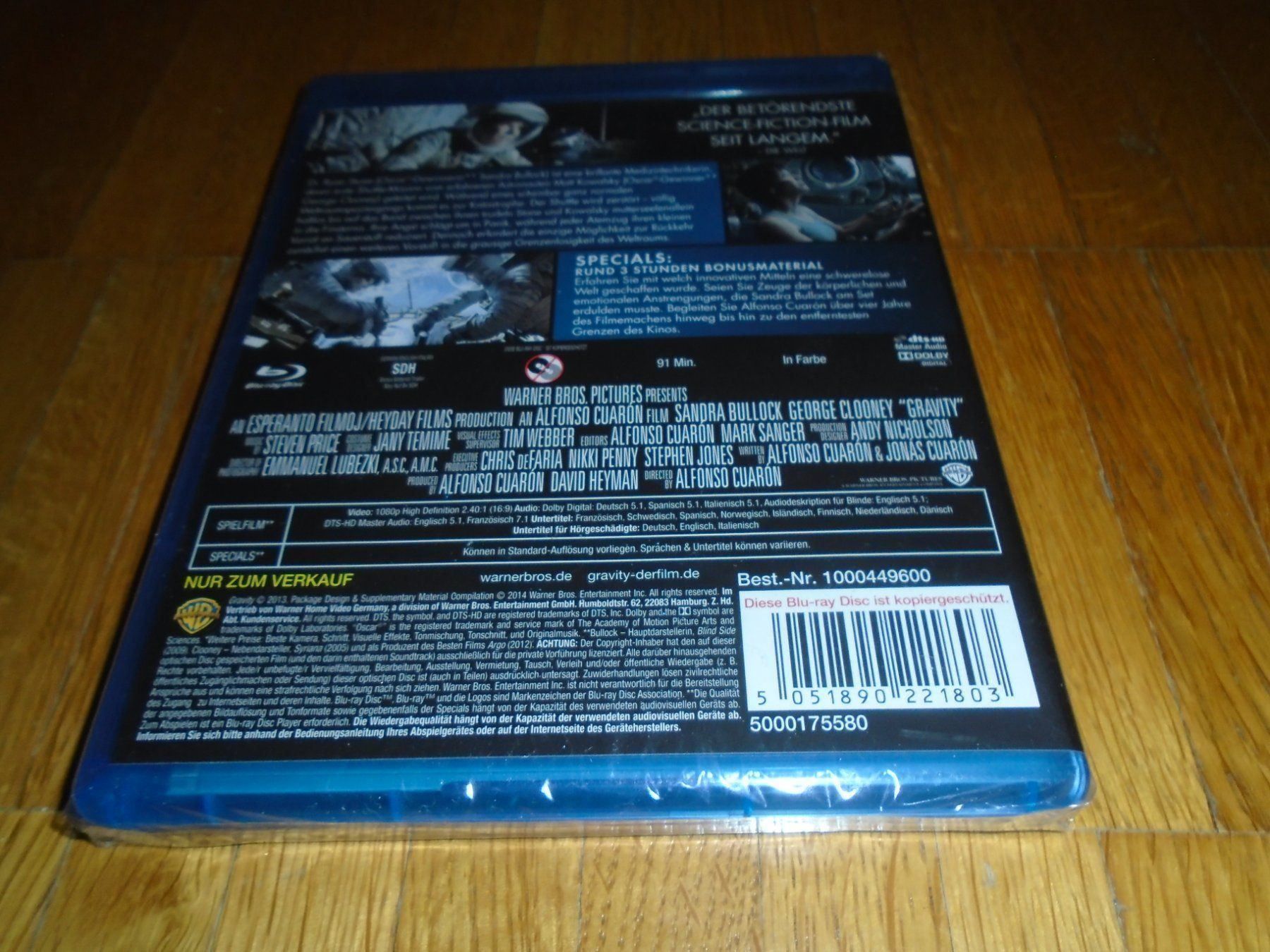 Alle DVDs: Gravity - BLU-RAY - UNCUT – Neu und originalverpackt aus Basel von havsok 1