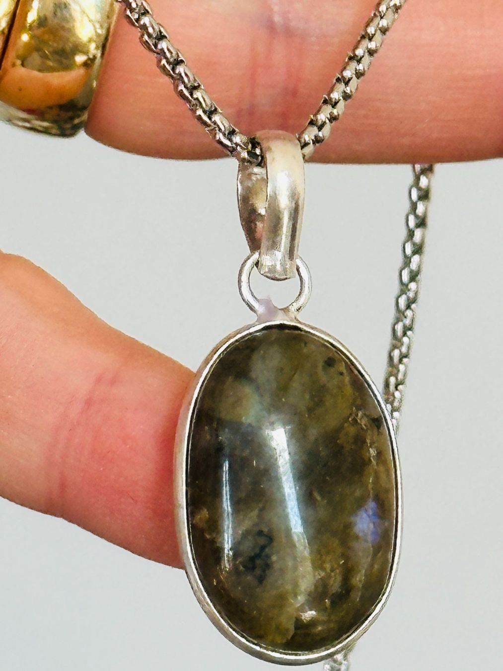 Catenine: Labradorite necklace – Nuovo e nell'imballaggio originale da Genève venduto da AGBERG
