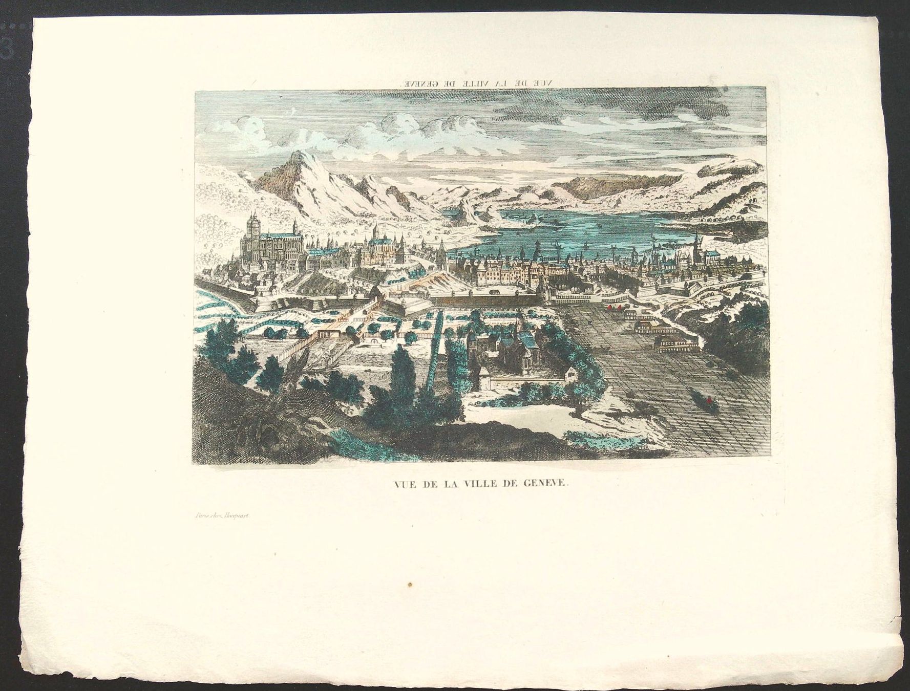 Gravures: Genève Guckkastenbild um 1780 selten – D'occasion à Rafz par Helvet32 1