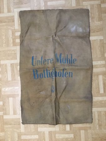 Alter Jutesack von Untere Mühle Bottighofen / 105 cm - 65 cm