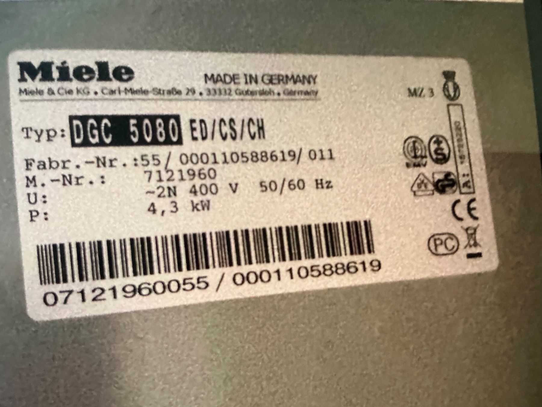 Miele Forni: DGC 5080 Dampfgarer /Backofen  (Kombi einbau model) – Nuovo (secondo la descrizione) da Steckborn venduto da nad_m2mb 2