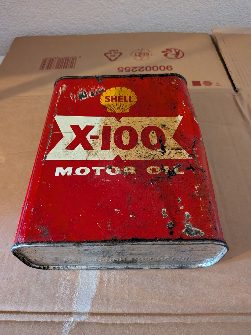 Accessori per altri veicoli: Shell X-100 Motor Oil Blechdose O – Usato da Boppelsen venduto da ThomasFrn 2
