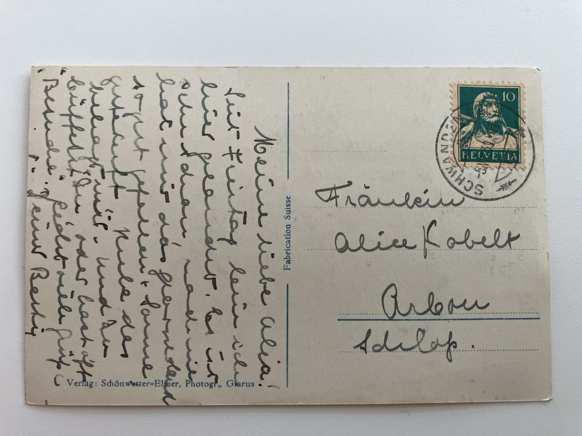 Cartoline postali: AK Braunwald 1939 – Usato da Zürich venduto da Classic_Collection_Zurich 1