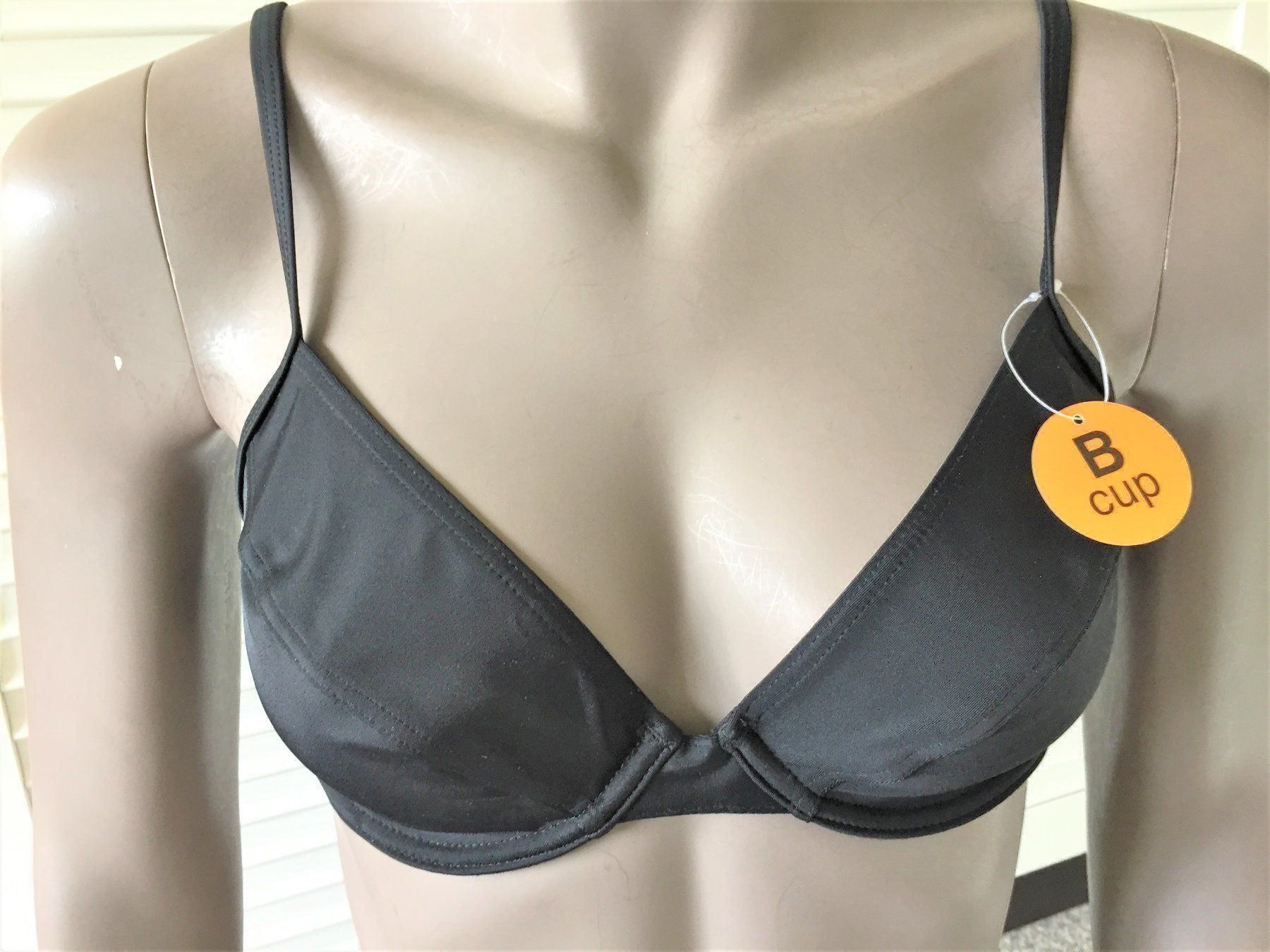 Costumi da bagno & Bikini: BIKINI "STUF", schwarz uni, Gr. 42 Cup B – Nuovo e nell'imballaggio originale da Adliswil venduto da vette56 3