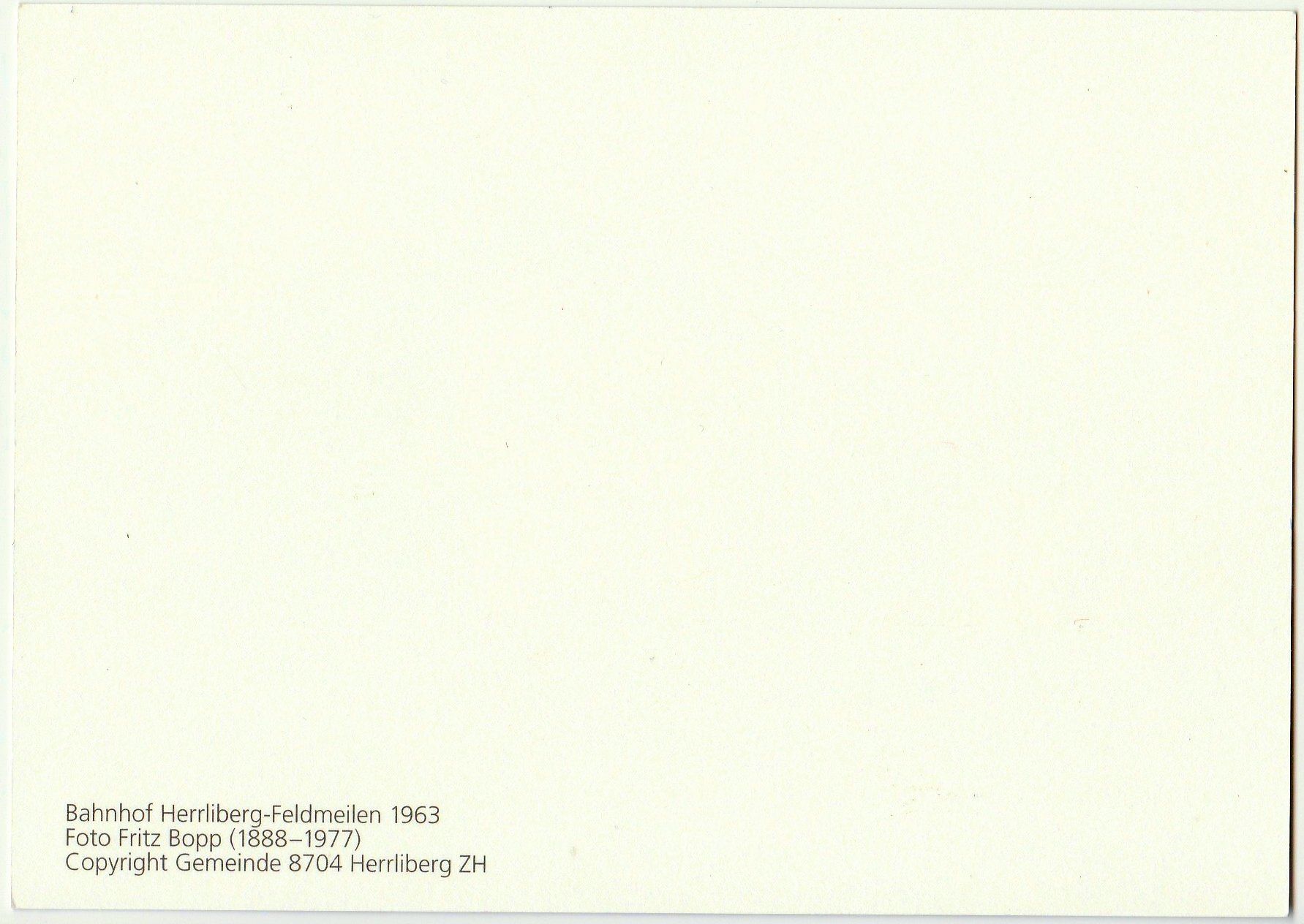 Cartoline postali: Bahnhof Herrliberg-Feldmeilen – Usato da Fällanden venduto da Blausegelfliege 1