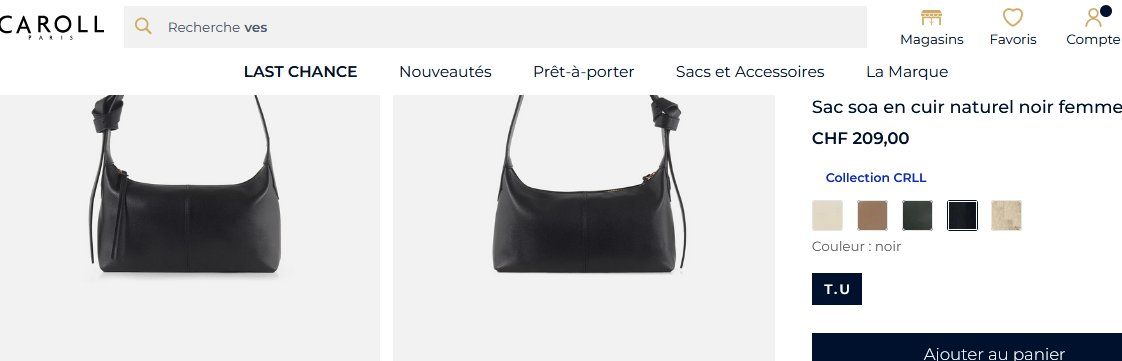 Caroll Borse da donna: Caroll Tasche / sac – Usato da Collonges venduto da arashee 9