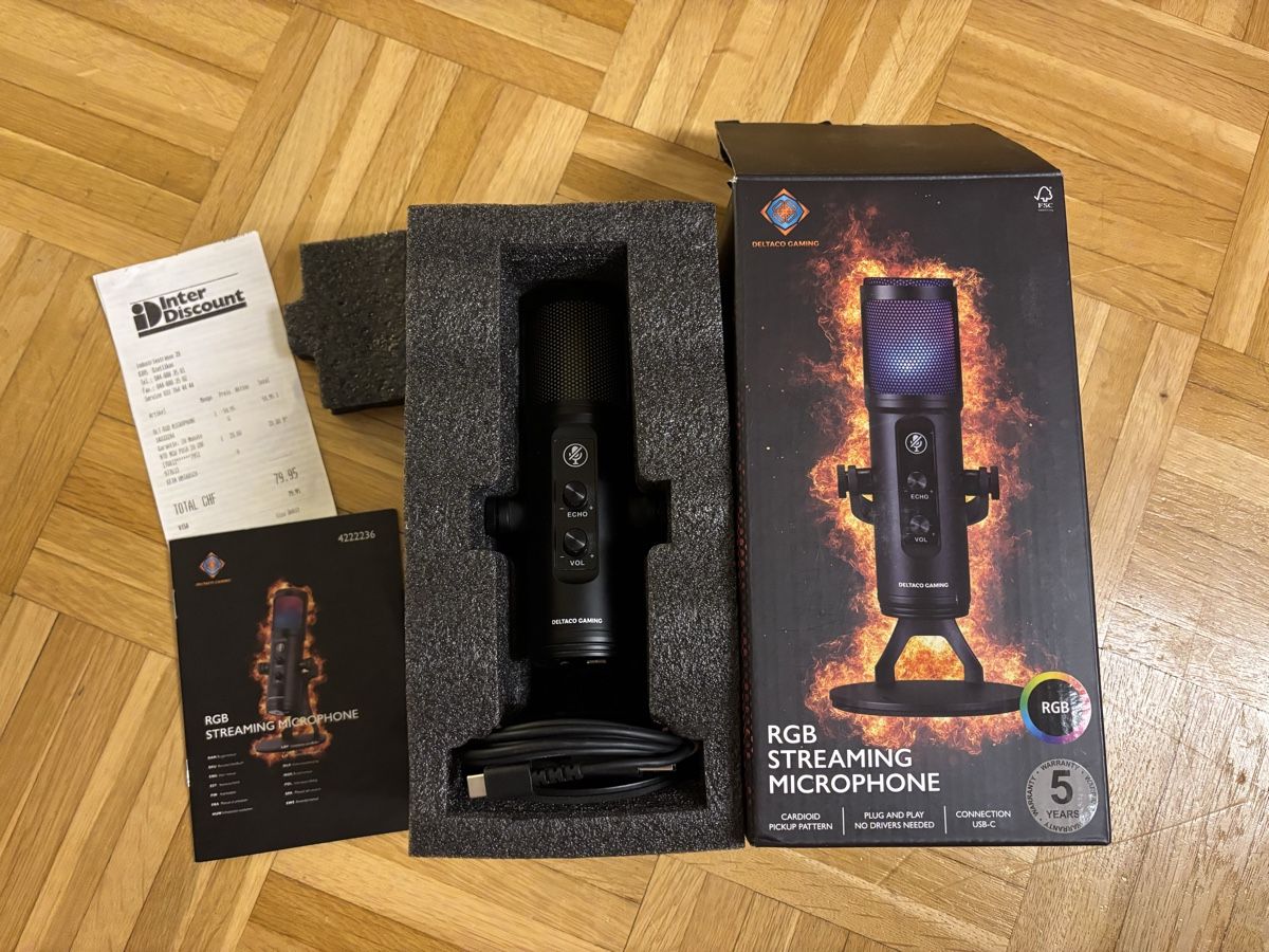 Microfoni: DELTACO RGB Tischmikrofon – Nuovo (secondo la descrizione) da Dietlikon venduto da Mandu0