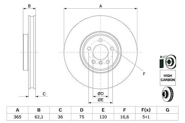 Tutti pezzi di ricambio auto: 2 Disques NEUFS de frein avant BMW x5 e70  – Usato da Montreux venduto da dur_8tzp 1