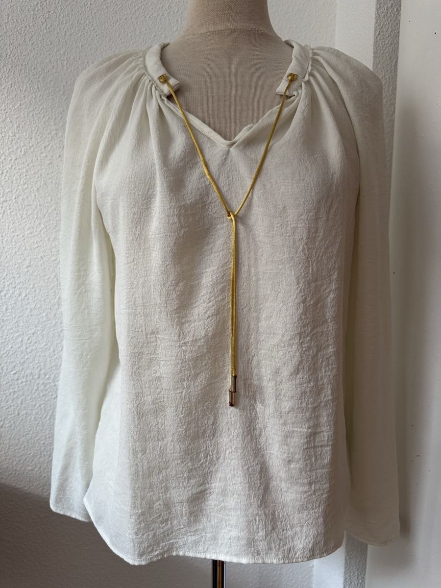 Maje Chemisiers: Chemisier MAJE blanc cassé, taille 1, polyester  – D'occasion à Morges par sandy069