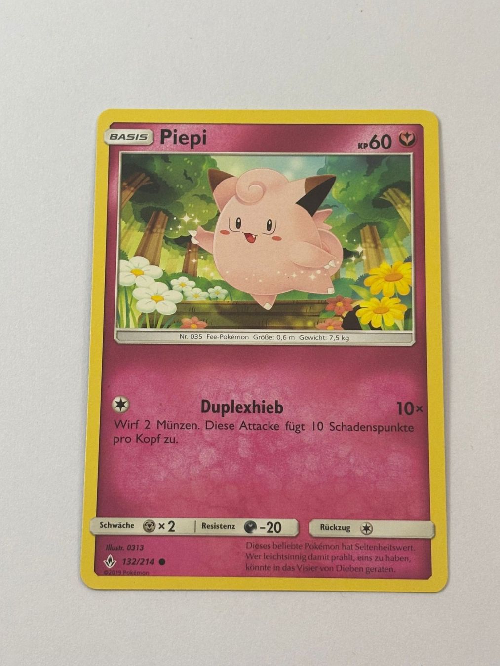 Pokémon Carte collezionabili: Pokemon-Karte Piepi 132/214 – Usato da Herisau venduto da Seyashop1