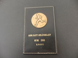 Medaille Aargau Kantonaler Geländelauf Muri 1968