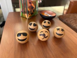 5x Spring Emotions Holz Emojis Ausstellungsware (NP 35,-)