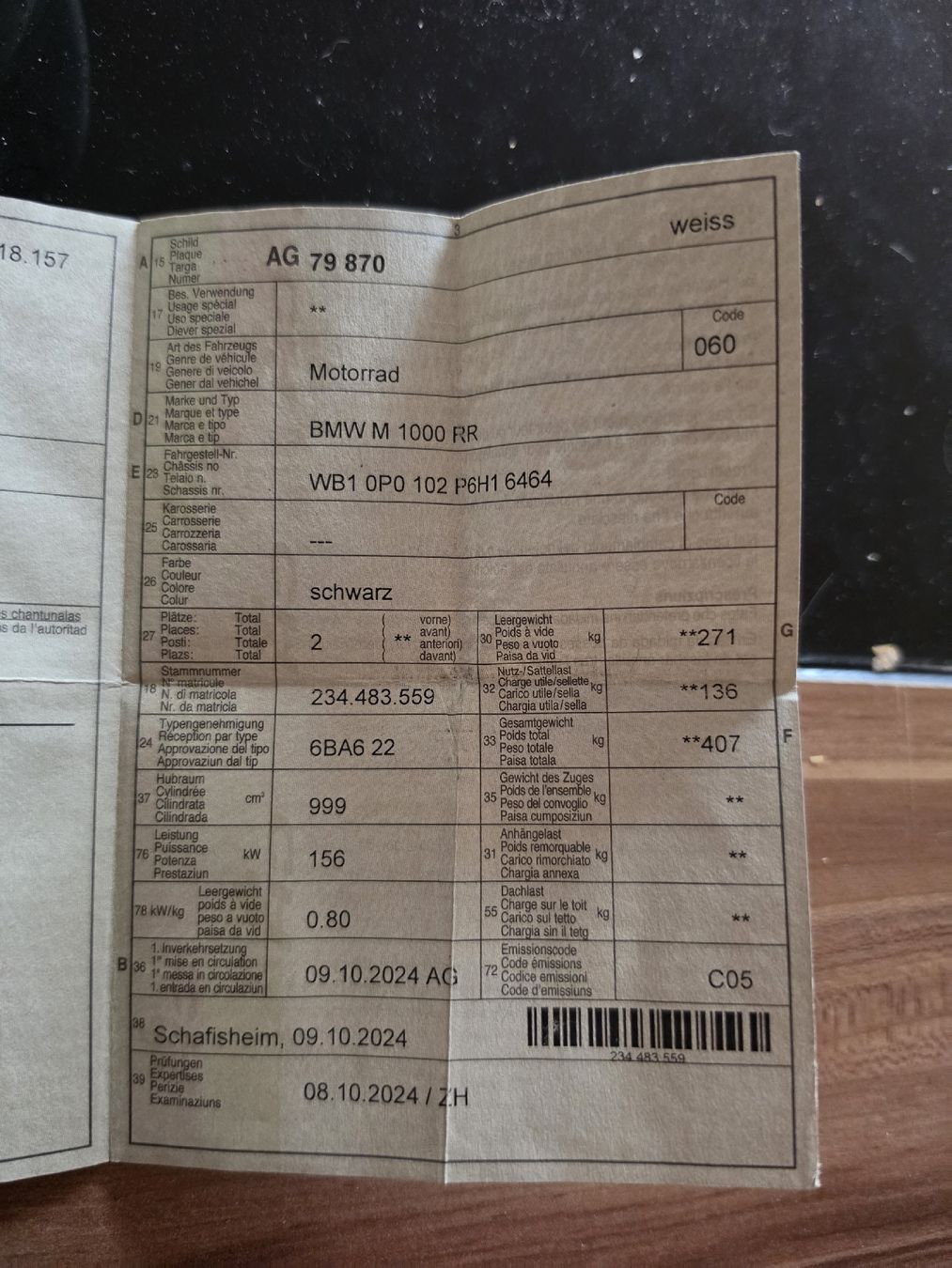BMW Strada: bmw m1000rr – Usato da Schlossrued venduto da Kille 1