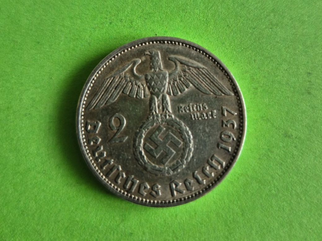 Tutti le monete: 2 Deutsche Reichsmark 1937 - Silber – Usato da Jona venduto da gnaumann1900 5