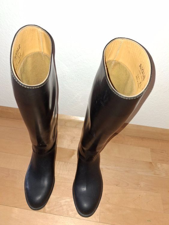 Scarpe da uomo: Gummi-Reitstiefel, Marke Aigle, Grösse 40 – Usato da Riehen venduto da dfaess